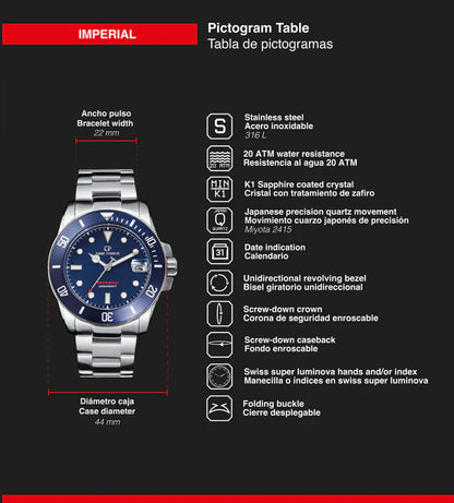 Time Force Imperial TF5023M-07M