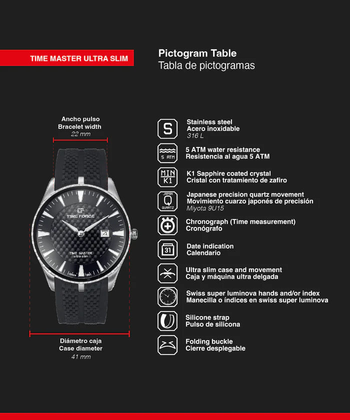 Time Force Time Master Ultra Slim TF5041MAN-01