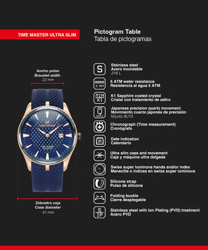 Time Force Time Master Ultra Slim TF5041MRB-03