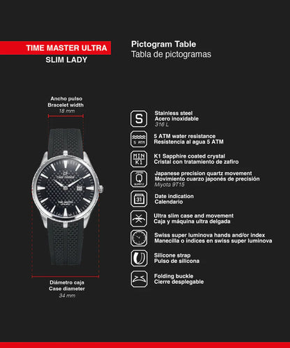 Time Master Ultra Slim Lady TF5047L-01